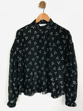 Load image into Gallery viewer, & Other Stories Women's Animal Print Button-Up Shirt | EU40 UK12 | Black