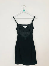 Load image into Gallery viewer, Karen Millen Women’s V-Neck Bodycon Mini Dress | UK8 | Black
