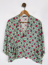 Load image into Gallery viewer, Zara Women's Floral Crop Button-Up Shirt | M UK10-12 | Multicoloured