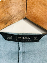 Load image into Gallery viewer, Zara Women's Suede Cardigan | M UK10-12 | Blue