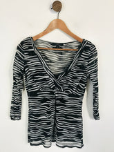 Load image into Gallery viewer, Coast Women's Animal Print Sheer T-Shirt | UK14 | Black