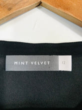 Load image into Gallery viewer, Mint Velvet Women's Silk Paisley Tassel Shift Dress | UK12 | Black
