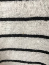 Load image into Gallery viewer, Mint Velvet Women’s Striped Contrast Jumper | UK8 | Black