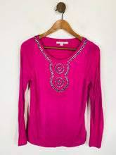 Load image into Gallery viewer, Boden Women's Beaded T-Shirt | UK8 | Pink