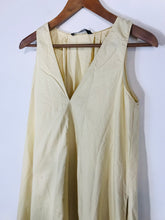 Load image into Gallery viewer, Zara Women's Cotton Prairie Shift Dress | XS UK6-8 | Yellow