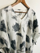 Load image into Gallery viewer, Wall London Women's Floral V-Neck Blouse | M UK10-12 | White