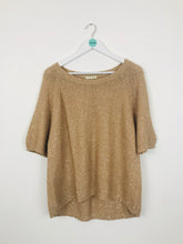 Load image into Gallery viewer, Whistles Womens Knit Sweater | UK12 | Beige Sequin