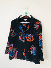 Load image into Gallery viewer, Whistles Women’s Floral Shirt | UK14 | Black