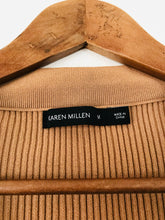 Load image into Gallery viewer, Karen Millen Women's Knit Henley T-Shirt | M UK10-12 | Brown