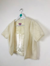 Load image into Gallery viewer, Monsoon Womens Knit Cropped Cardigan | UK14 | Cream