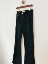 Load image into Gallery viewer, Zara Women's High Waisted Flare Jeans | UK10 | Black