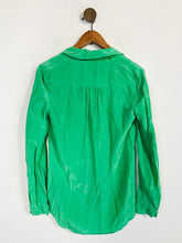 Load image into Gallery viewer, Diane von Furstenberg Women's Silk Floral Button-Up Shirt | 4 UK8 | Green