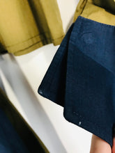 Load image into Gallery viewer, Duro Olowu Women's Contrast Belted Button-Up Shirt | UK10 | Green