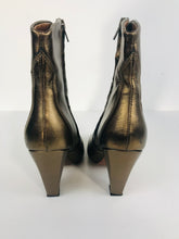 Load image into Gallery viewer, And/Or John Lewis Women's Heeled Metallic Boots | UK5 | Brown