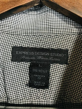 Load image into Gallery viewer, Express Men's Cotton Check Gingham Button-Up Shirt | L | Multicoloured