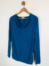 Load image into Gallery viewer, Jigsaw Cashmere Women's Cowl Neck Jumper | M UK10-12 | Blue