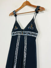 Load image into Gallery viewer, Kookai Women's Silk Sequin Mini Dress | EU38 UK10 | Blue