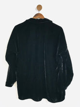Load image into Gallery viewer, Sparkle & Fade Women's Long Sleeve Velvet Blouse | S UK8 | Black