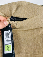 Load image into Gallery viewer, M&S Women's Knit A-line Midi Skirt NWT | UK12 | Beige