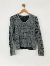 Load image into Gallery viewer, Diktons Women's Merino Blend Cutout Jumper | L UK14 | Grey