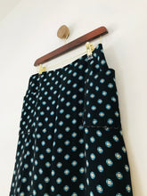 Load image into Gallery viewer, Hobbs Women's Patterned A-Line Skirt | UK10 | Blue