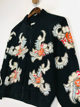 Load image into Gallery viewer, Alice + Olivia Women's Silk Embroidered Bomber Jacket | XS UK6-8 | Black