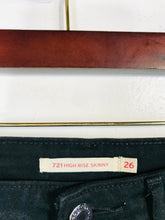 Load image into Gallery viewer, Levi’s Women's 721 High Rise Skinny Jeans | W26 UK8 | Black