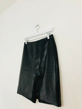 Load image into Gallery viewer, Ann Taylor Women’s Leather Pencil Skirt | US6 UK10 | Black