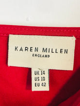 Load image into Gallery viewer, Karen Millen Women's Silk Smart Tank Top | UK14 | Red