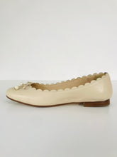 Load image into Gallery viewer, Dune Women’s Leather Slip On Scallop Ballet Pumps Shoes | UK6 | Pink