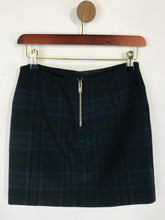 Load image into Gallery viewer, Zara Women's Check Mini Skirt | XS UK6-8 | Blue