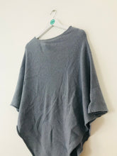 Load image into Gallery viewer, Jigsaw Women’s Wool Blend Poncho Shawl | One Size | Blue