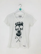 Load image into Gallery viewer, Converse All Star Women’s Short Sleeve V-neck T-shirt | UK8-10 | Whire