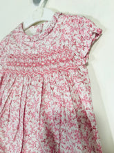 Load image into Gallery viewer, The White Company Kid's Floral Ruched A-Line Dress | 3-6 months | Pink