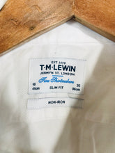 Load image into Gallery viewer, T.M Lewin Men's Smart Button-Up Shirt | 16 | White