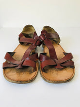 Load image into Gallery viewer, Dolce & Gabbana Women's Leather Sandals  | 39 UK6 | Brown