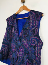 Load image into Gallery viewer, Jacques Vert Women's Wool Vintage Waistcoat Jacket | UK14 | Purple