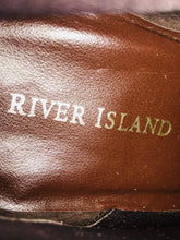 Load image into Gallery viewer, River Island Women's Leather Heeled Boots | UK4 | Brown