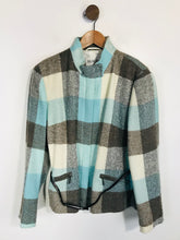 Load image into Gallery viewer, Hauber Women's Wool Colour Block Overcoat Coat | UK16 | Multicoloured