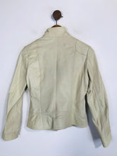Load image into Gallery viewer, Mexx Women's Leather Bomber Jacket | UK8 | Beige