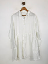 Load image into Gallery viewer, Elemente Clemente Women's Linen Shirt Dress | 4 UK16-18 | White