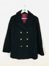Load image into Gallery viewer, Jigsaw Women’s Double Breasted Military Style Coat | UK 12 | Black
