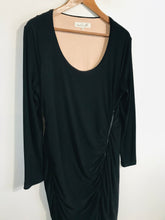 Load image into Gallery viewer, Damsel in a dress Women's Ruched Zip Bodycon Dress | UK18 | Black
