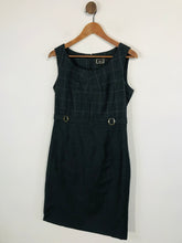 Load image into Gallery viewer, NW3 Hobbs Women's Check Sleeveless Pinafore Dress | UK10 | Grey