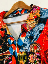 Load image into Gallery viewer, Joseph Ribkoff Women's Boho Zip Blouse | UK18 | Multicoloured