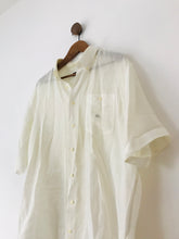 Load image into Gallery viewer, Burberry Men’s Lightweight Short Sleeve Collared Shirt | 5 XL | White