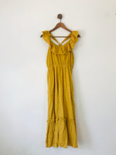 Load image into Gallery viewer, Moon River Women’s Ruffle Crochet Maxi Dress | M UK10-12 | Yellow