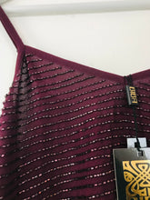Load image into Gallery viewer, Biba Women’s Beaded Loose Tank Top NWT | UK10 | Maroon