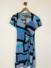 Load image into Gallery viewer, Onjenu Women's Polka Dot Striped Wrap Dress | UK14 | Multicoloured