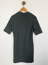 Load image into Gallery viewer, Vila Women's Striped Metallic Shift Dress | M UK10-12 | Black